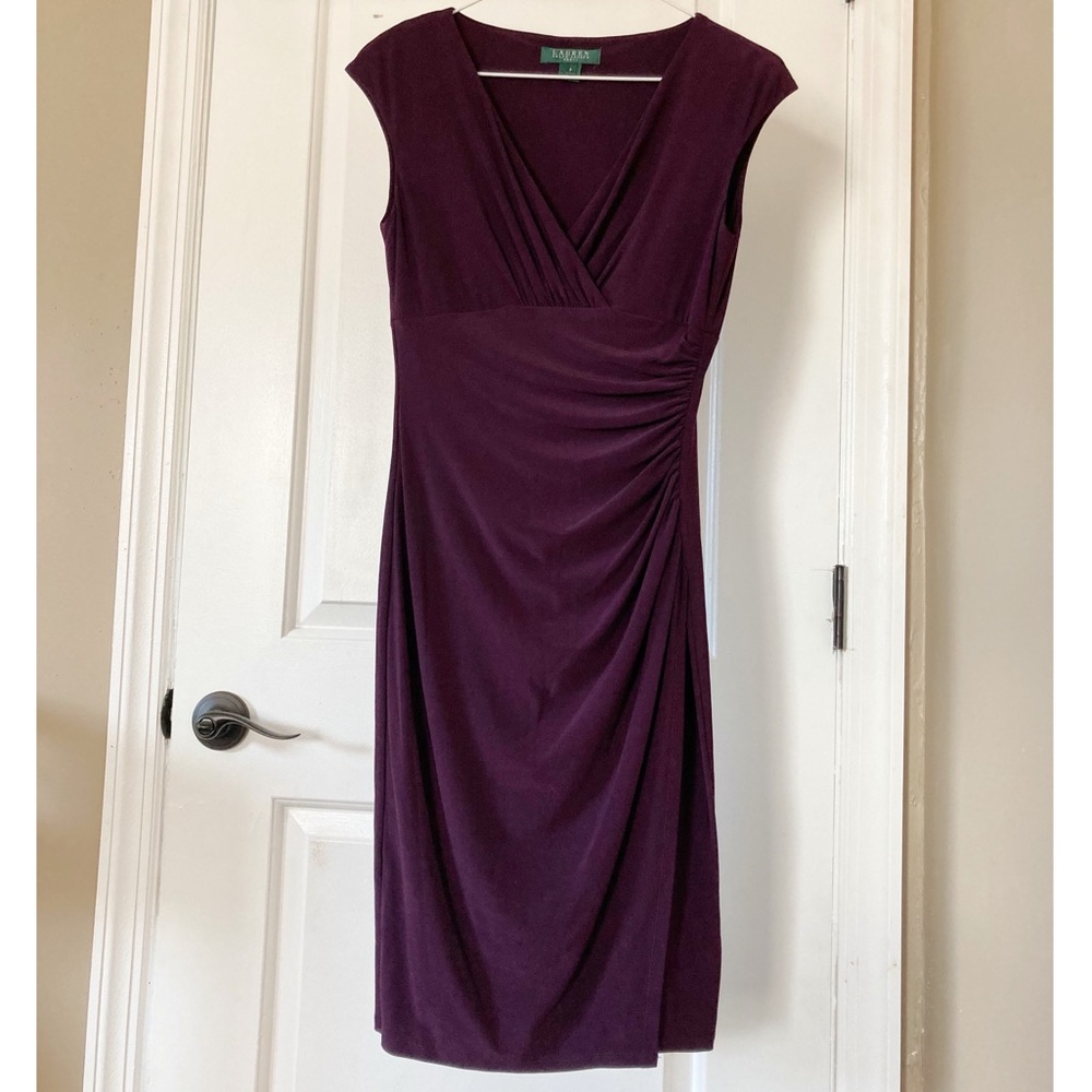 Lauren Ralph Lauren Purple Sheath Dress